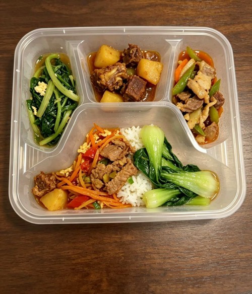 PP four-layer square lunch box