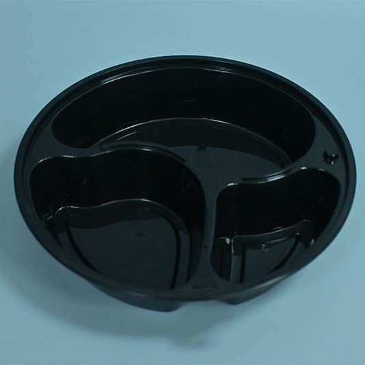 PP meal box with integrated sauce compartment