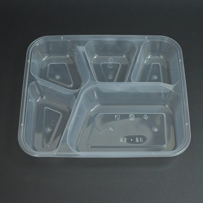 Fünfschichtige quadratische Lunchbox aus PP