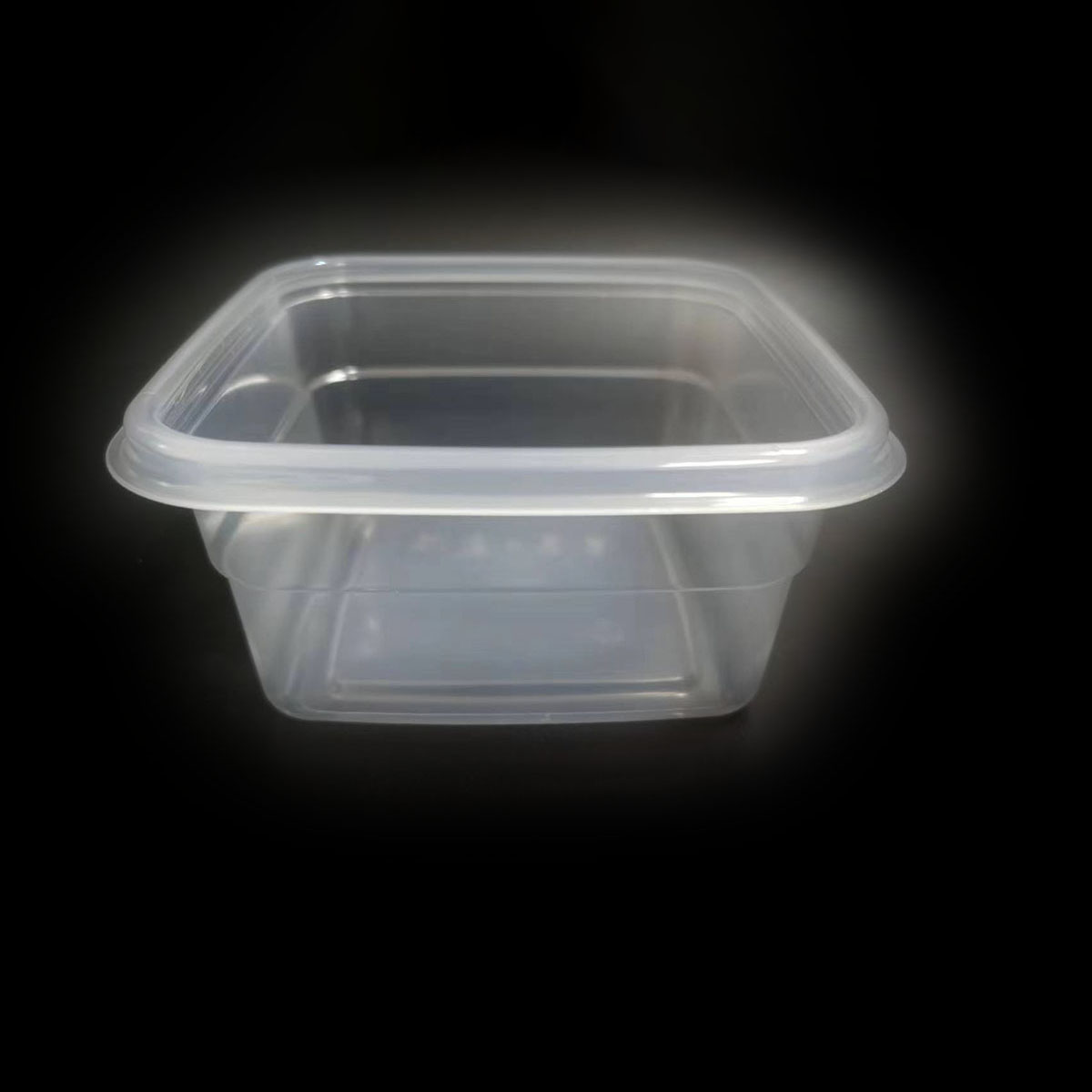 Hochtransparenter quadratischer Behälter aus PP