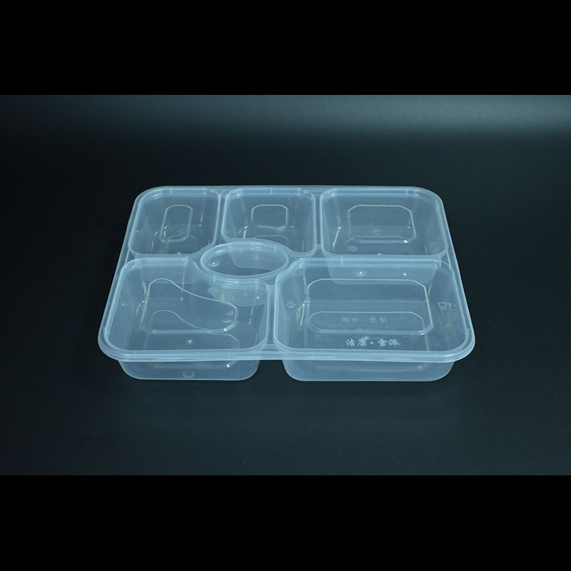 Sechsschichtige quadratische Lunchbox aus PP